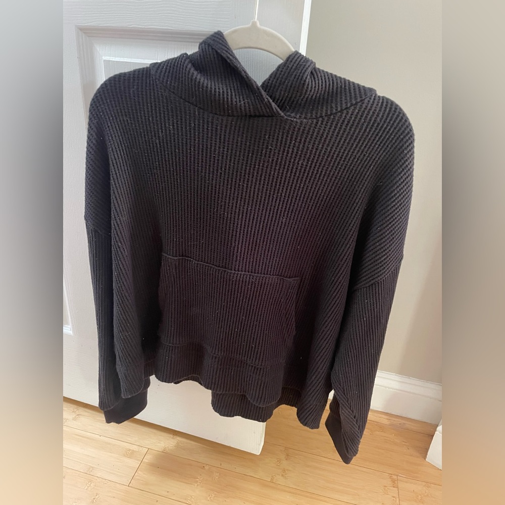 Black Gap textured hoodie - L
